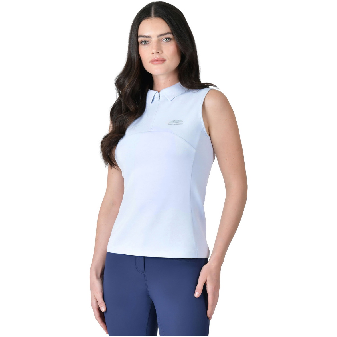 2026 WeatherBeeta Womens 37.5 Sleeveless Polo T-shirt 1029992 - Mist Blue